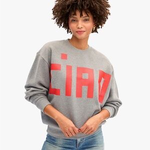 Clare V Poppy Ciao Oversized Sweatshirt
